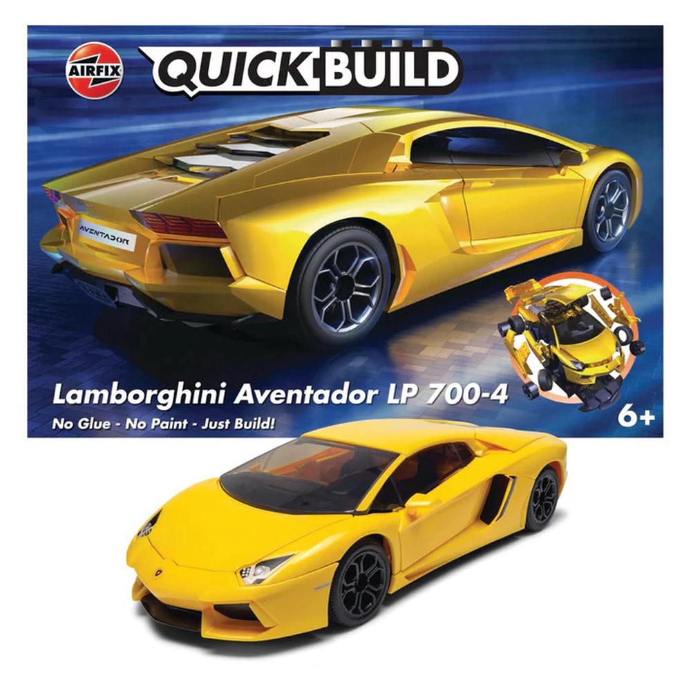 Quickbuild Lamborghini Aventador J6026 (Yellow), 5055286648083
