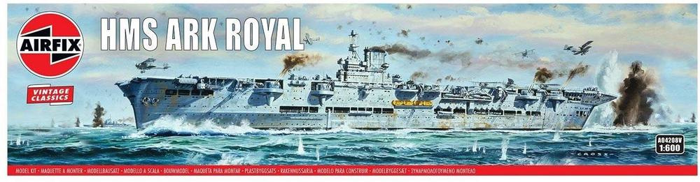 Vintage Classics: HMS Ark Royal 1:600 Scale Model Kit, 5055286652820