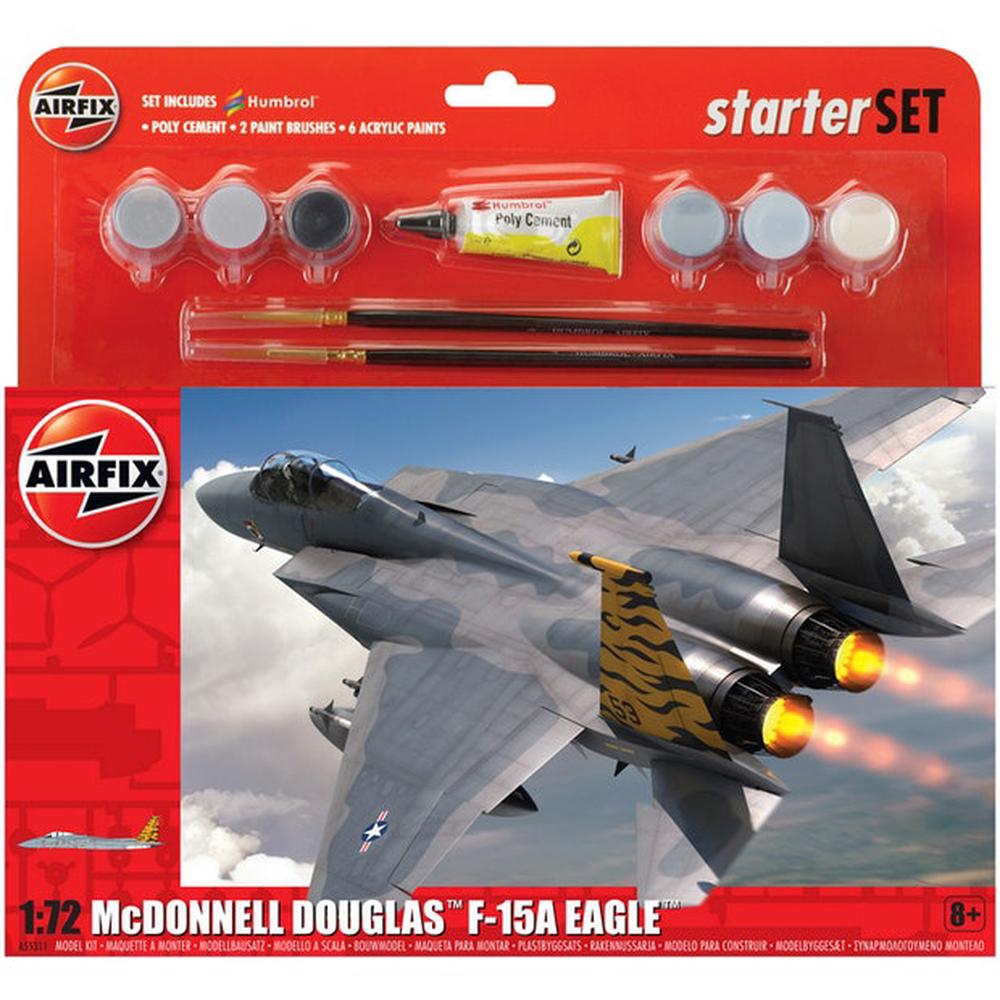 Mcdonnell Douglas F-15A Eagle Starter Kit, 1:72 Scale, 5055286659645