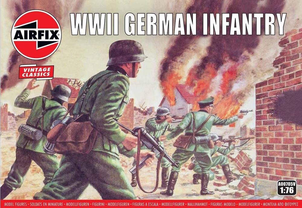 WWII German Infantry, 1:76 Scale, 5055286660924