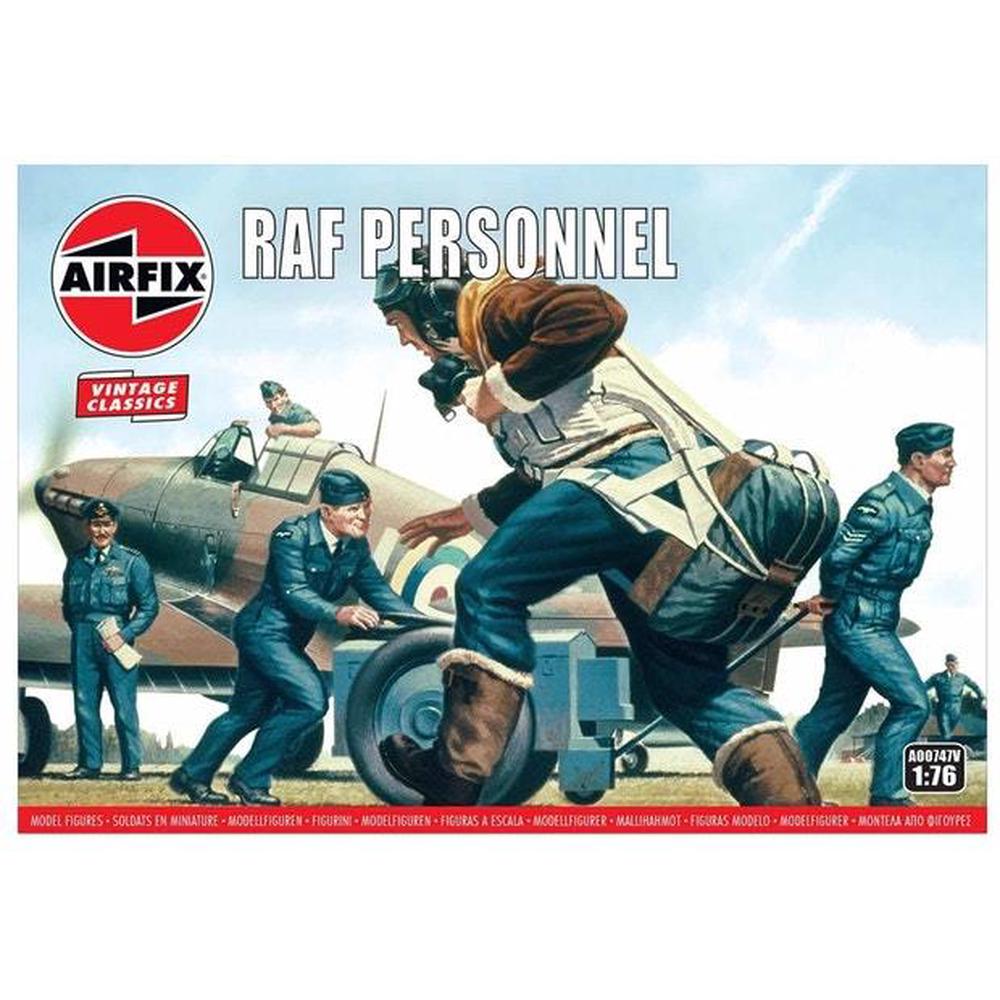 WWII RAF Personnel Model Kit, 1:76 Scale, 5055286661020