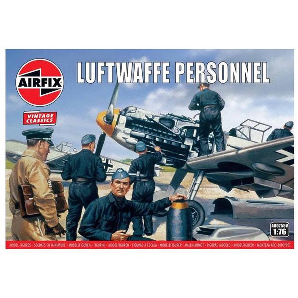 WWII Luftwaffe Personnel Model Kit, 1:76 Scale, 5055286661044