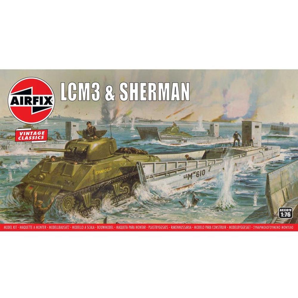 LCM3 & SHERMAN Set, 1:76 Scale, 5055286661167