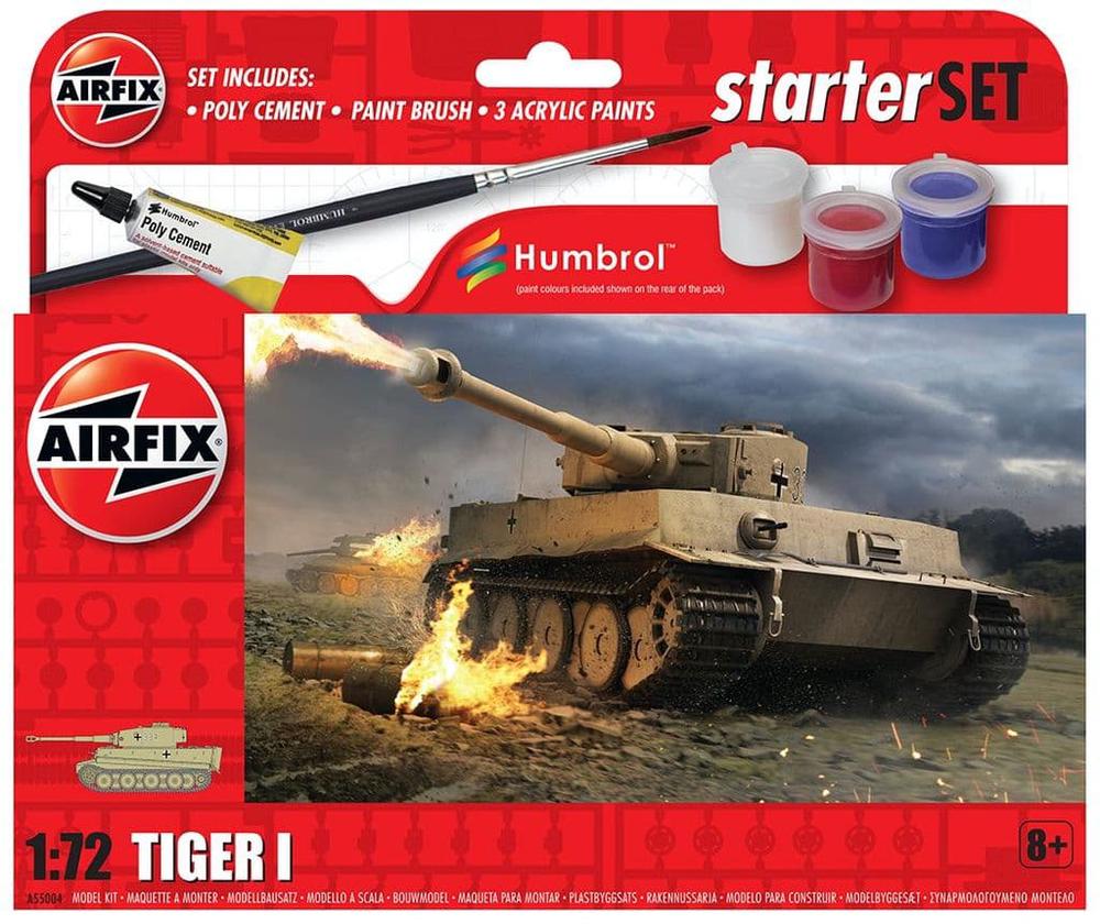 Tiger I Starter Set, 1:72 Scale, 5055286671685