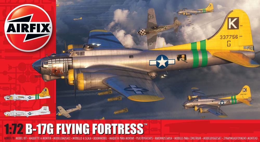 Boeing B-17G Flying Fortress Model Kit, 1:72 Scale, 5055286686375