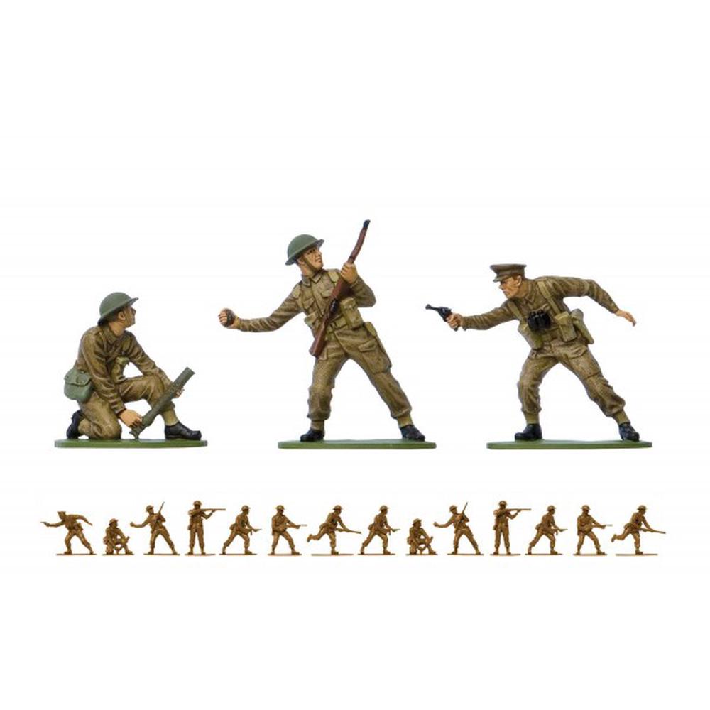 Vintage Classics WWII British Infantry Figures, 1:32 Scale, 5055286686993