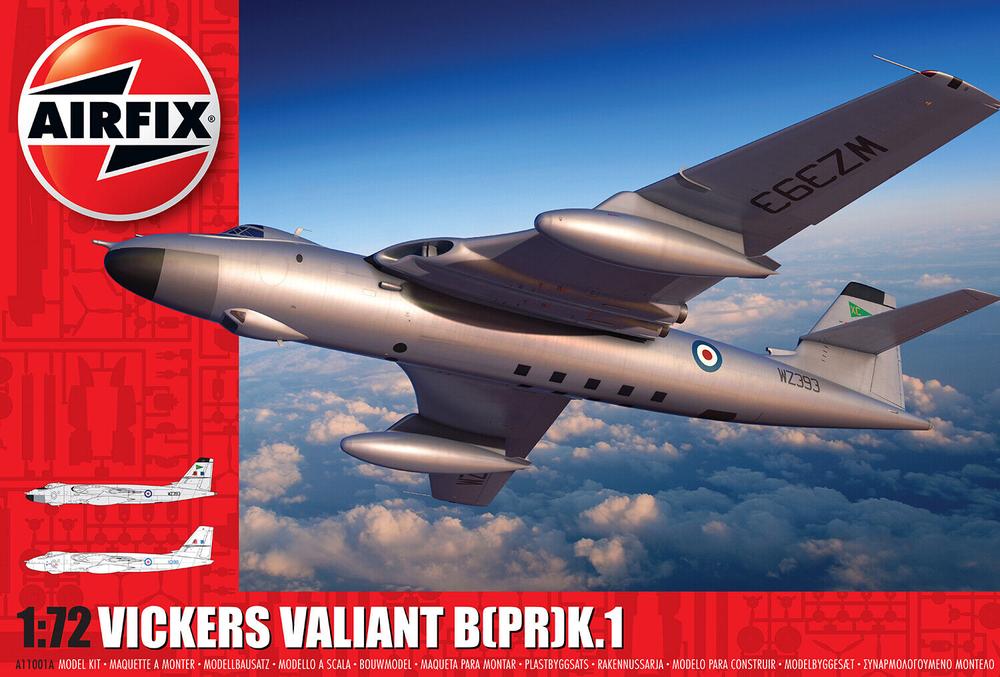 Vickers Valiant B(PR)K.1 Model Kit, 1:72 Scale, 5055286687259