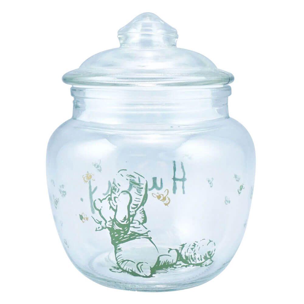 Disney: Winnie The Pooh - (Hunny Pot) Glass Storage Jar - 650mL, 5055453493935