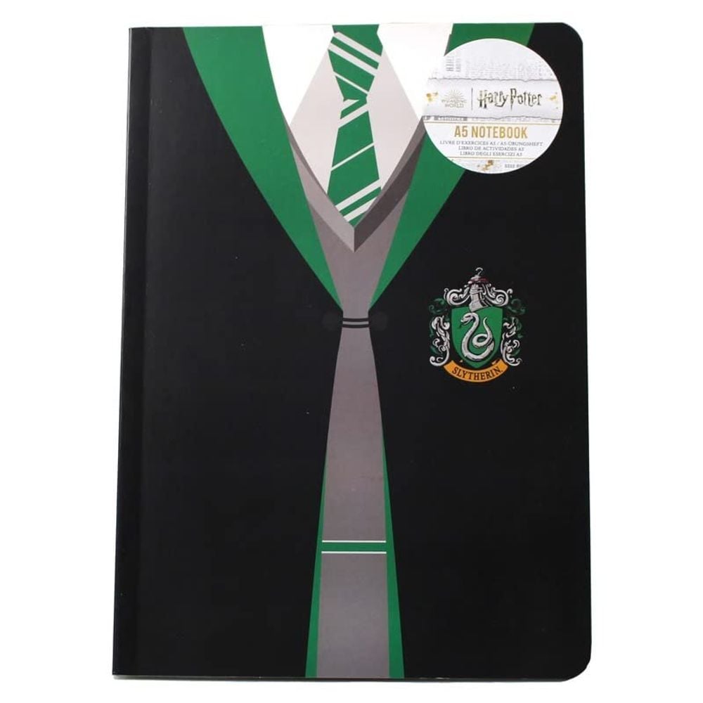 Half Moon Bay Harry Potter Soft Notebook (Uniform Slytherin) - A5 by Half Moon Bay - ISBN: 5055453495212