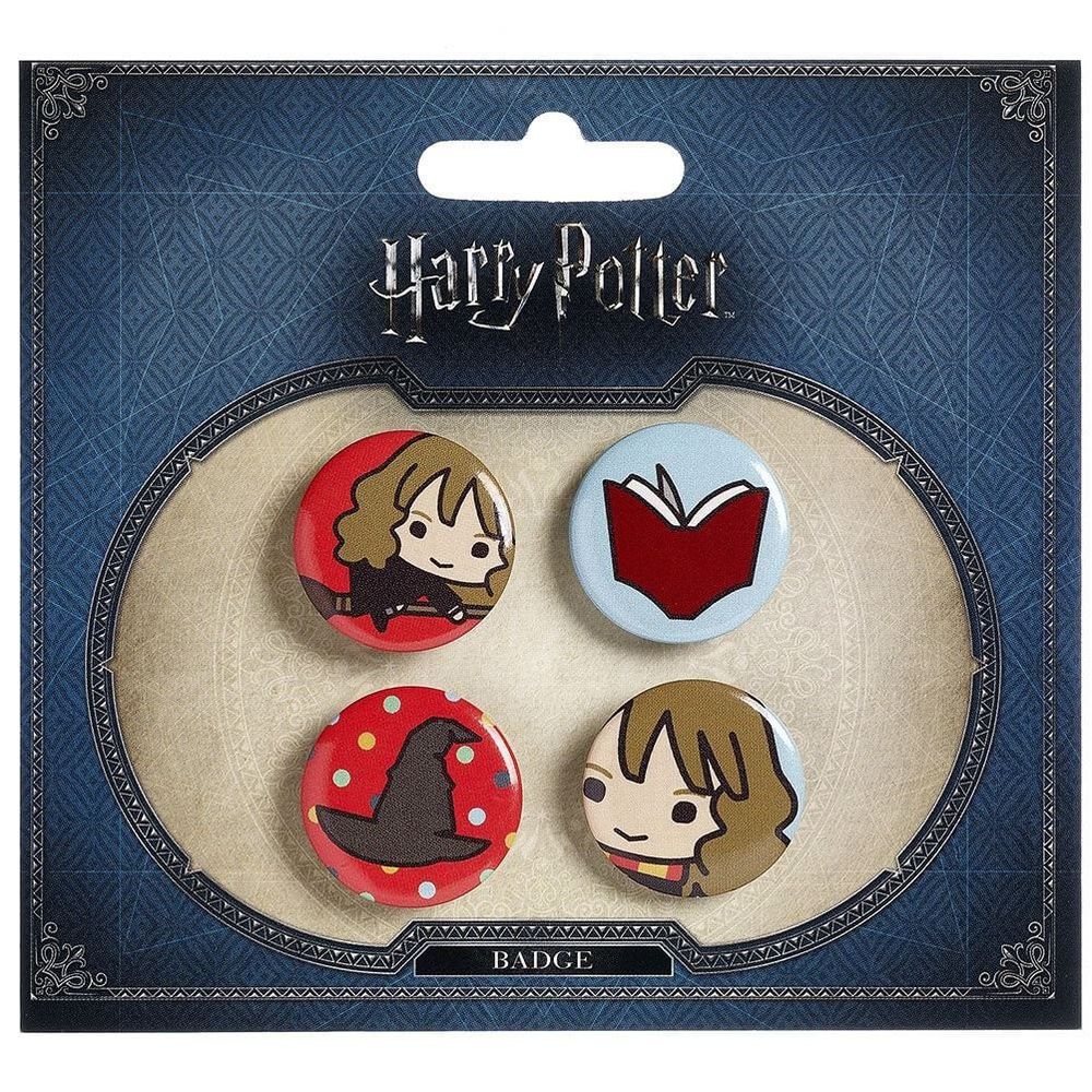 The Carat Shop Harry Potter Chibi Button Badge, Set 2 (Hermione/Sorting ...