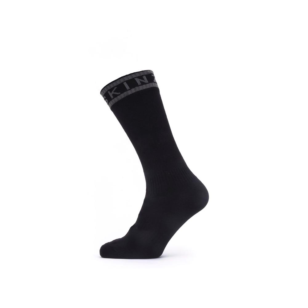 Waterproof Warm Weather Mid Length Sock with Hydrostop (Black) - Small, 5055754433814