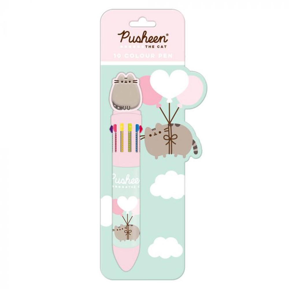 Pusheen The Cat Simply Pusheen 10 Colour Pen With Topper | Buy online ...