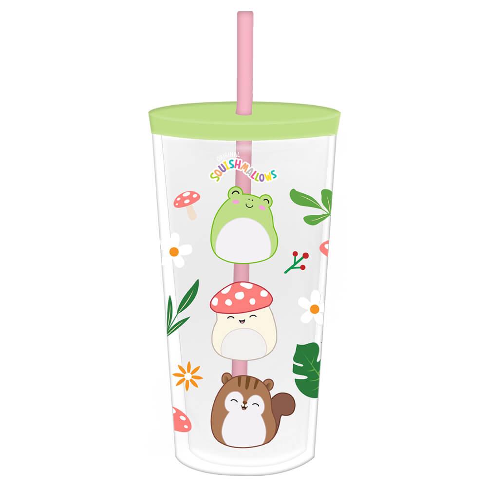 Squishmallows Cottage Collection Beaker & Straw - 600mL, 5055918661596
