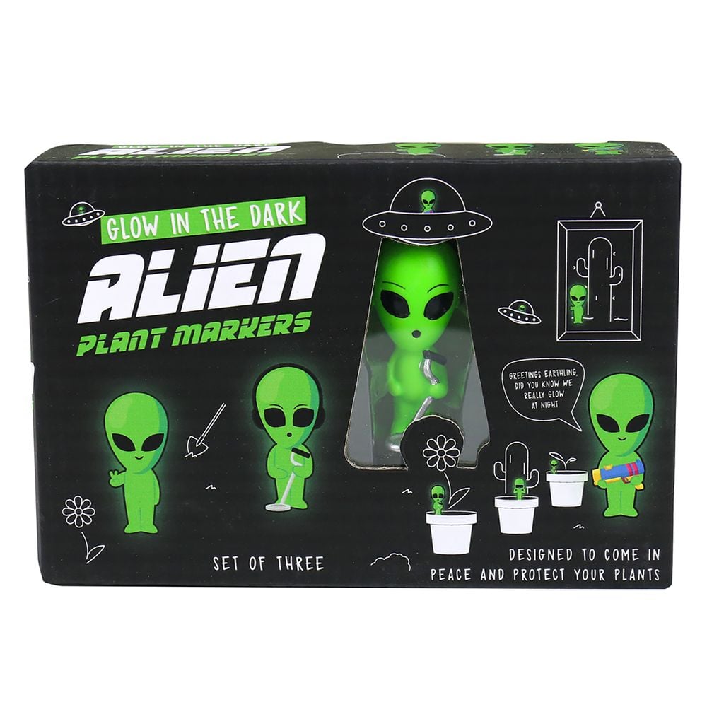 Gift Republic Mini Plant Pot Glow In The Dark Aliens by Gift Republic - ISBN: 5056004397054