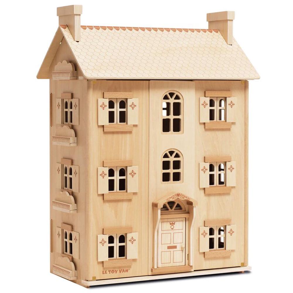 Natural Wood Dolls House, 5056332111506