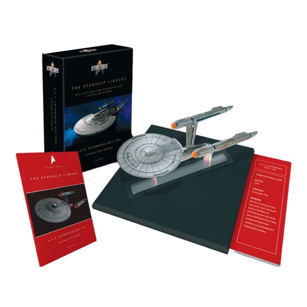 Master Replicas Star Trek: Strange New world's - U.S.S. Enterprise NCC-1701 Diecast Ship & Book by Master Replicas - ISBN: 5056474210280