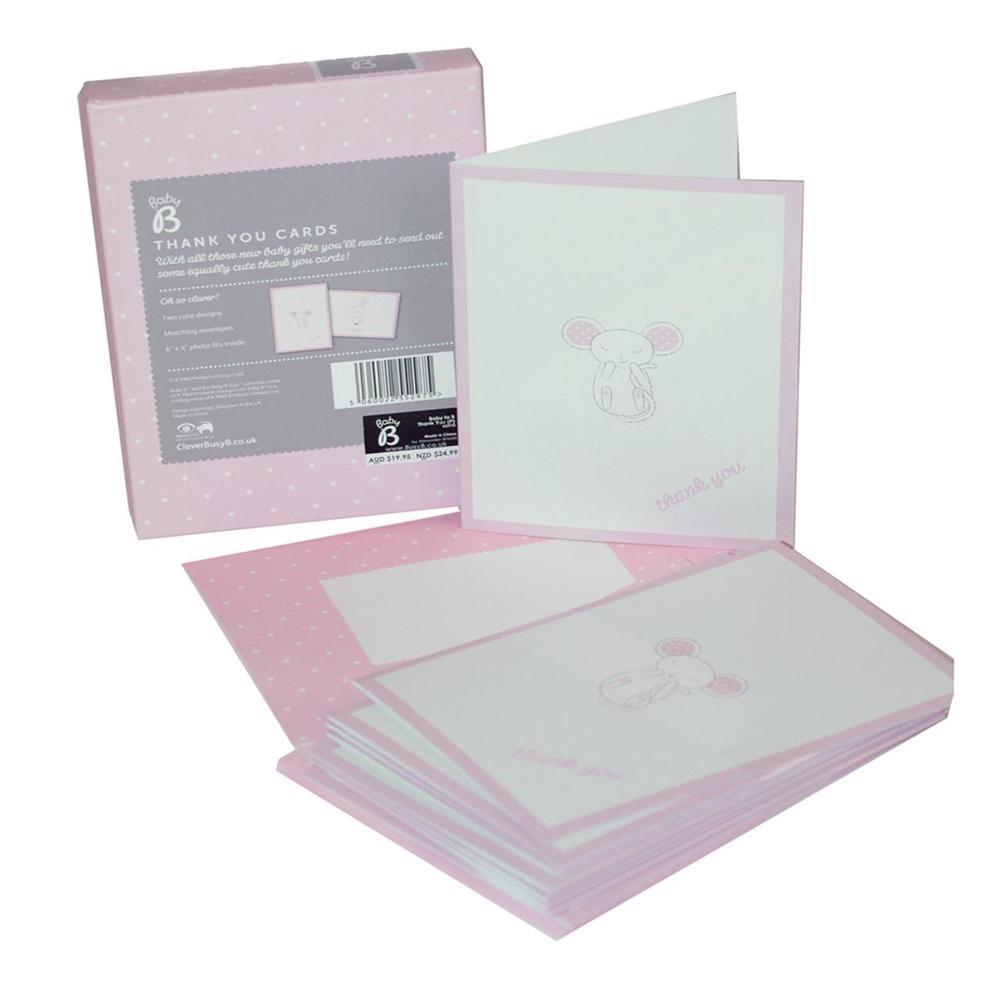 Baby B Thank You Cards (Pink), 5060022552975