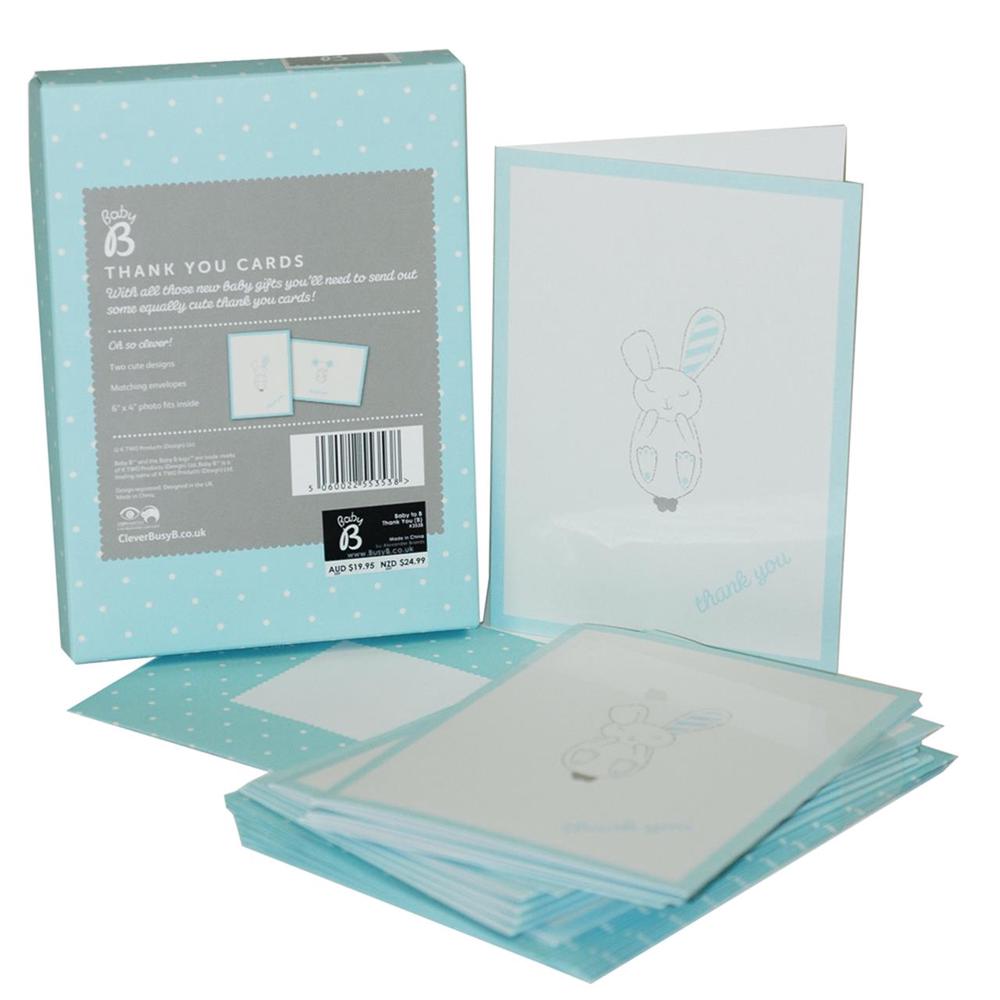 Baby B Thank You Cards (Blue), 5060022553538