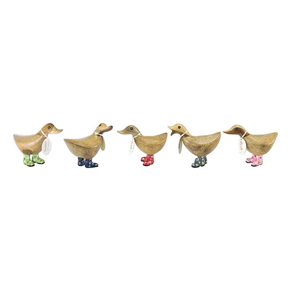 DCUK Floral Welly Duckys Wooden Ornaments, 5 Piece | Buy online at The Nile