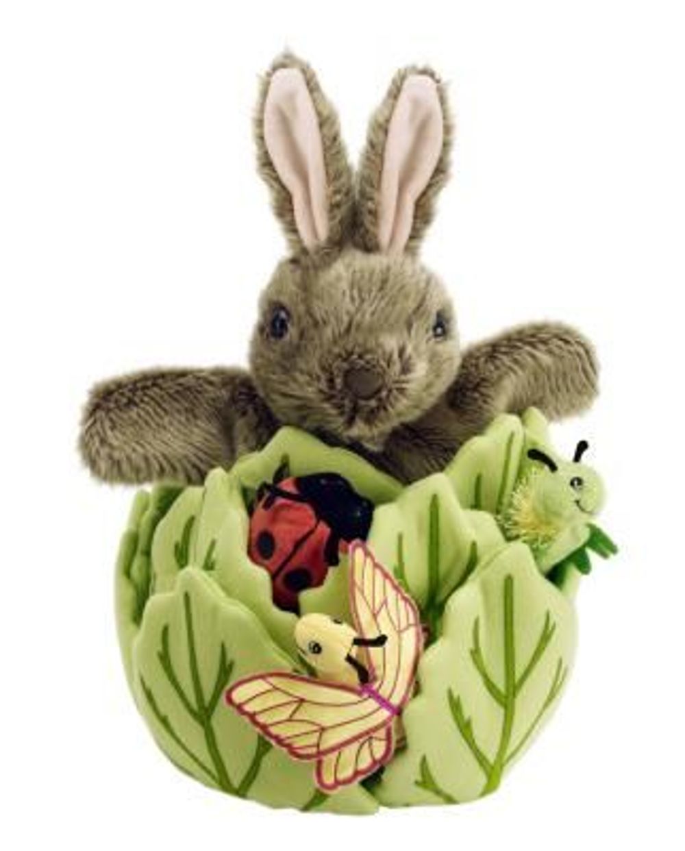 The Puppet Company Hide-Away Puppet Collection's Rabbit in a Lettuce with 6 Finger Puppets by The Puppet Company - ISBN: 5060091080225