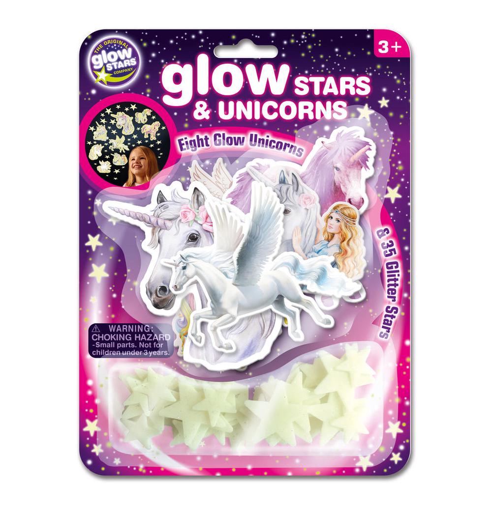 Glow Stars and Unicorns, 43 Piece, 5060122733670