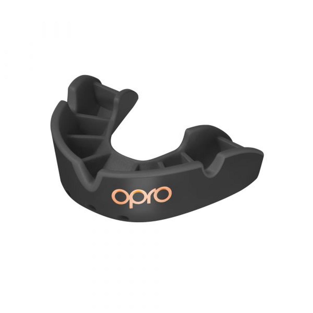 Opro Bronze Junior Mouthguard (Black), 5060143571176