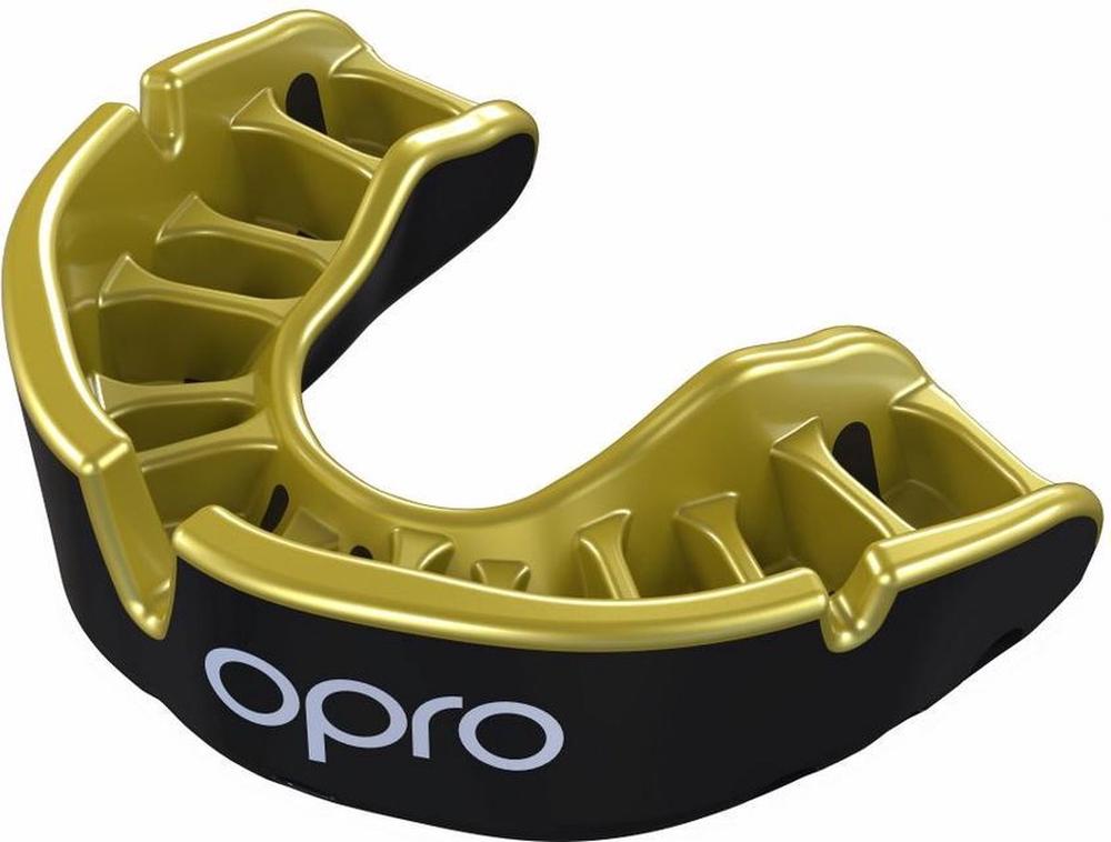 Opro Gold Bit Mouthguard (Black/Gold), 5060143571329