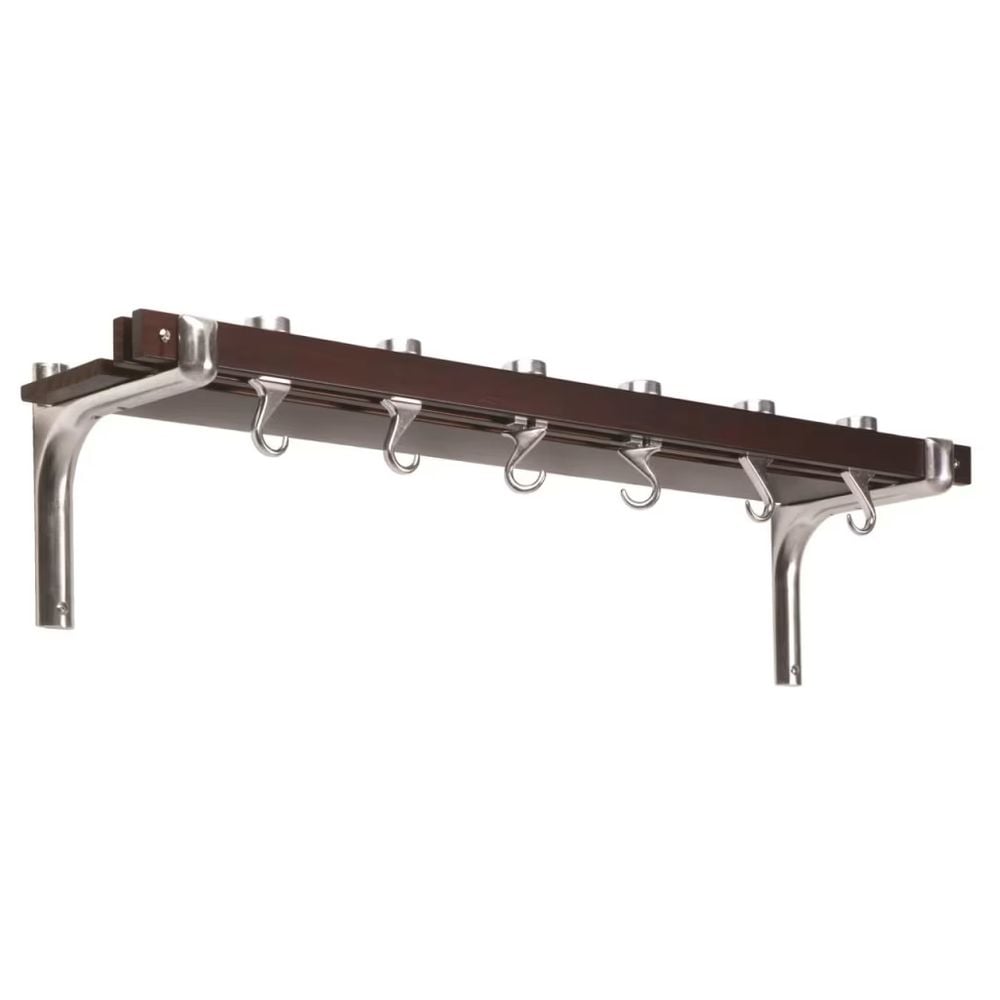 Hahn Espresso Wood Rectangle Wall Rack by Hahn - ISBN: 5060149521038
