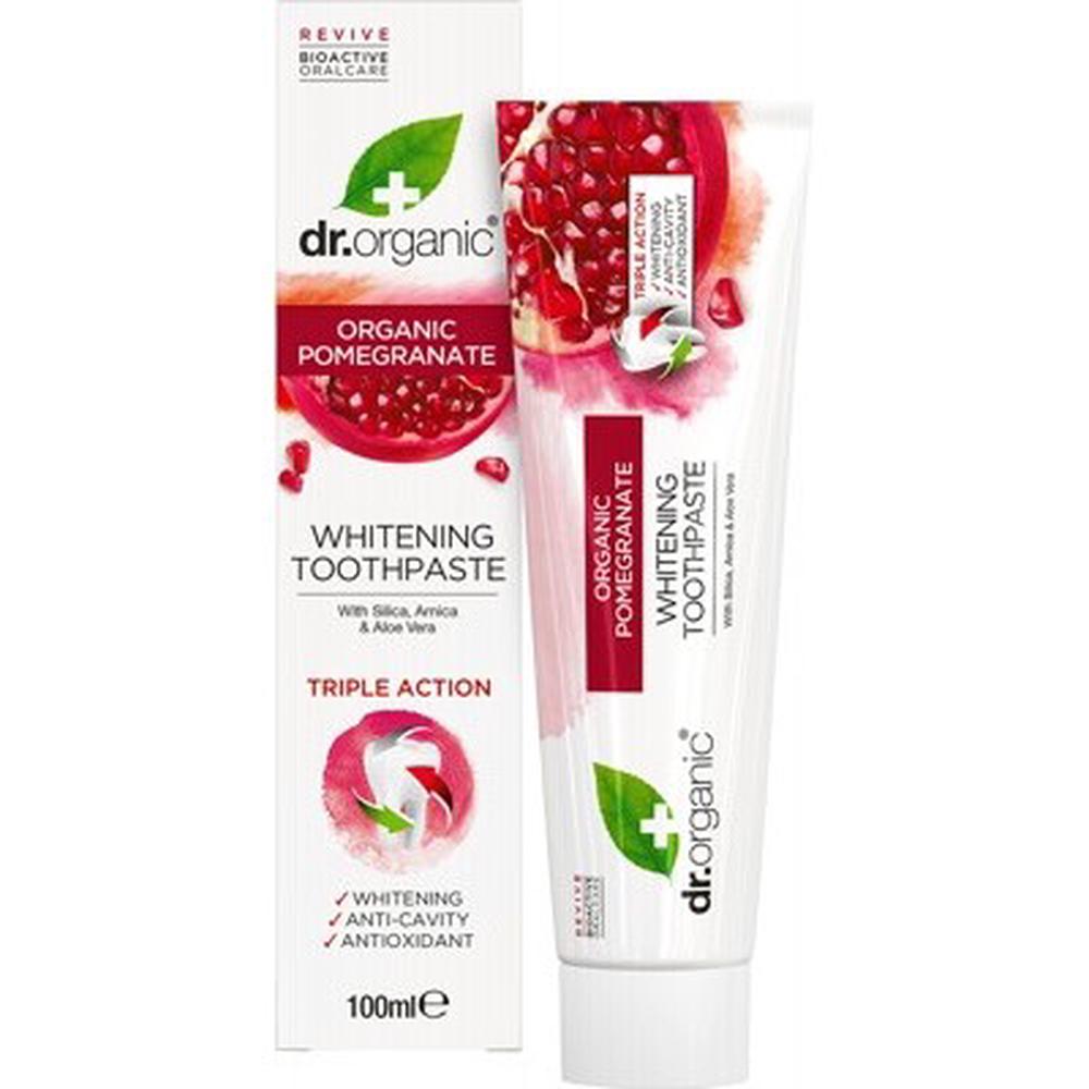 Toothpaste Whitening Organic (Pomegranate) - 100mL, 5060176670723