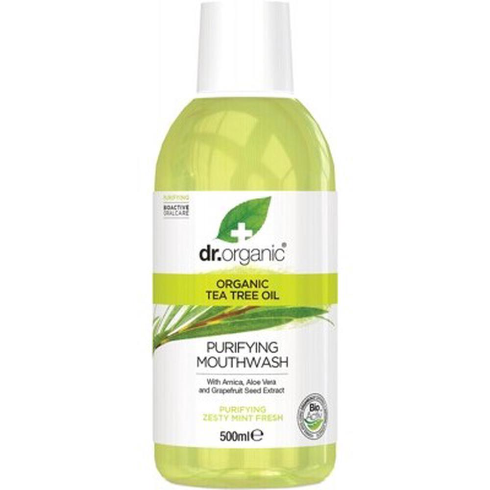 Mouthwash Organic (Tea Tree) - 500mL, 5060176671621