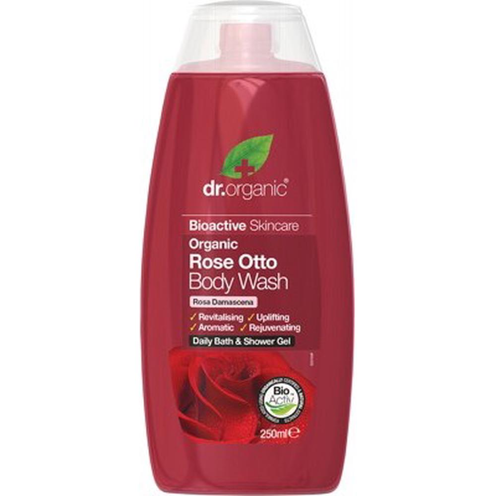 Body Wash Organic (Rose Otto) - 250mL, 5060176673014