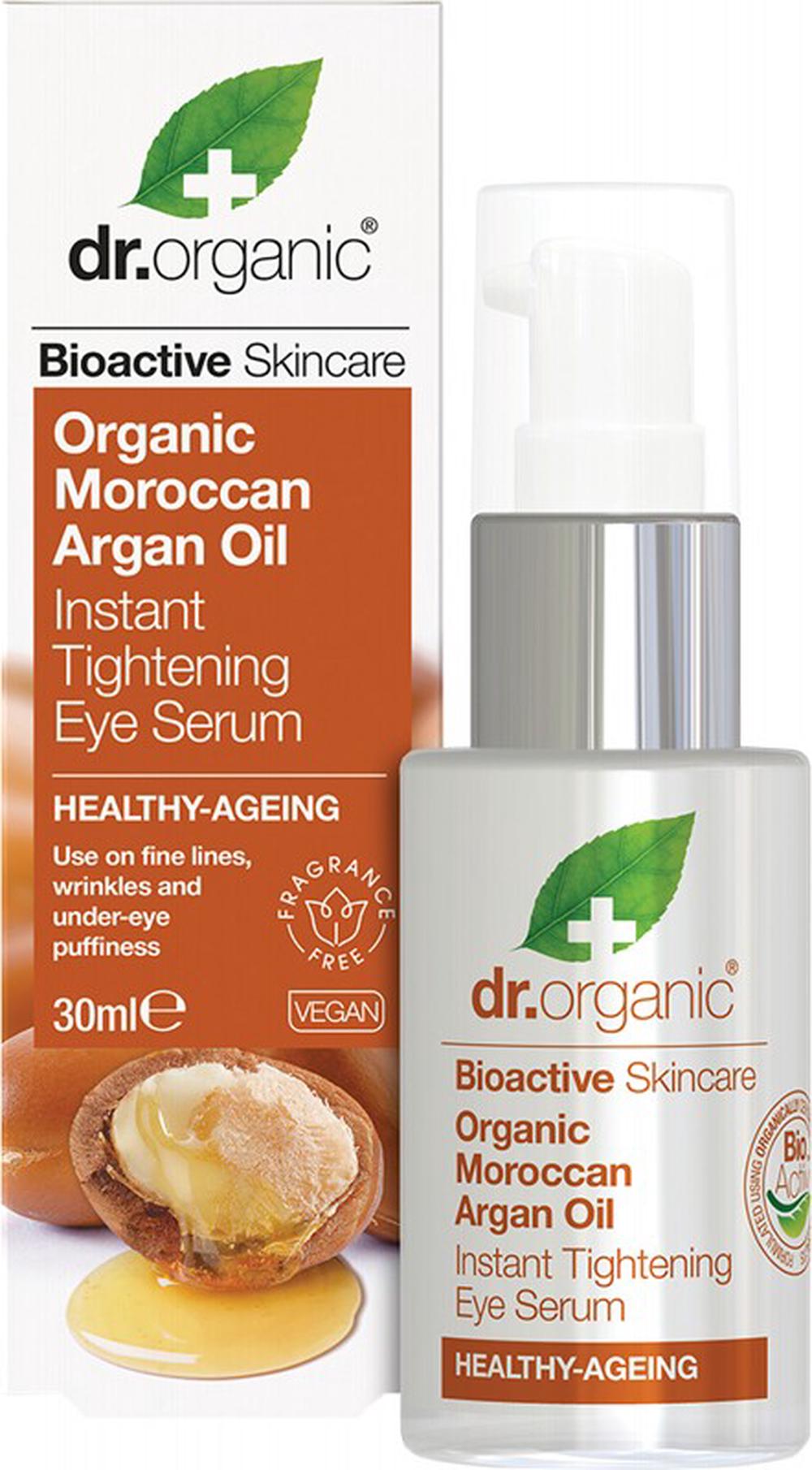 Eye Serum Instant Tightening Organic Moroccan Argan Oil - 30mL, 5060176674721