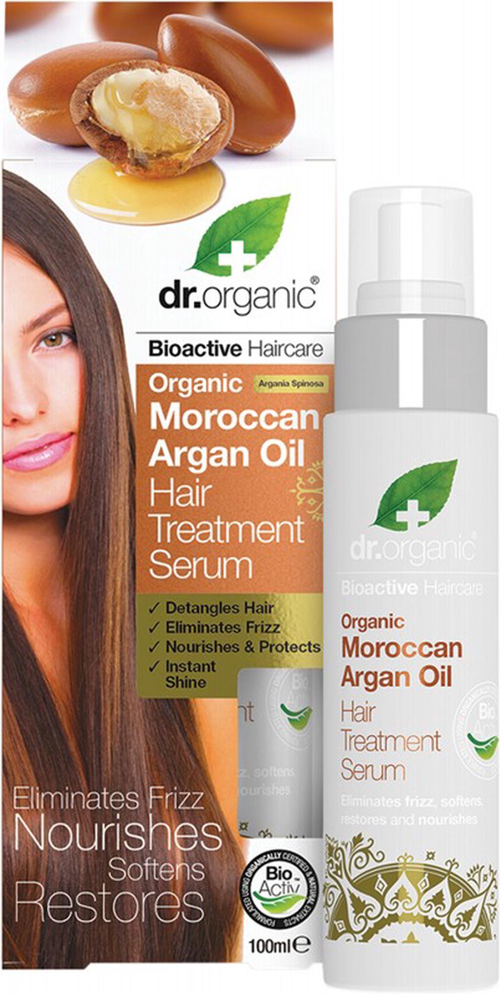 Hair Treatment Serum Organic Moroccan Argan Oil - 100mL, 5060176674769