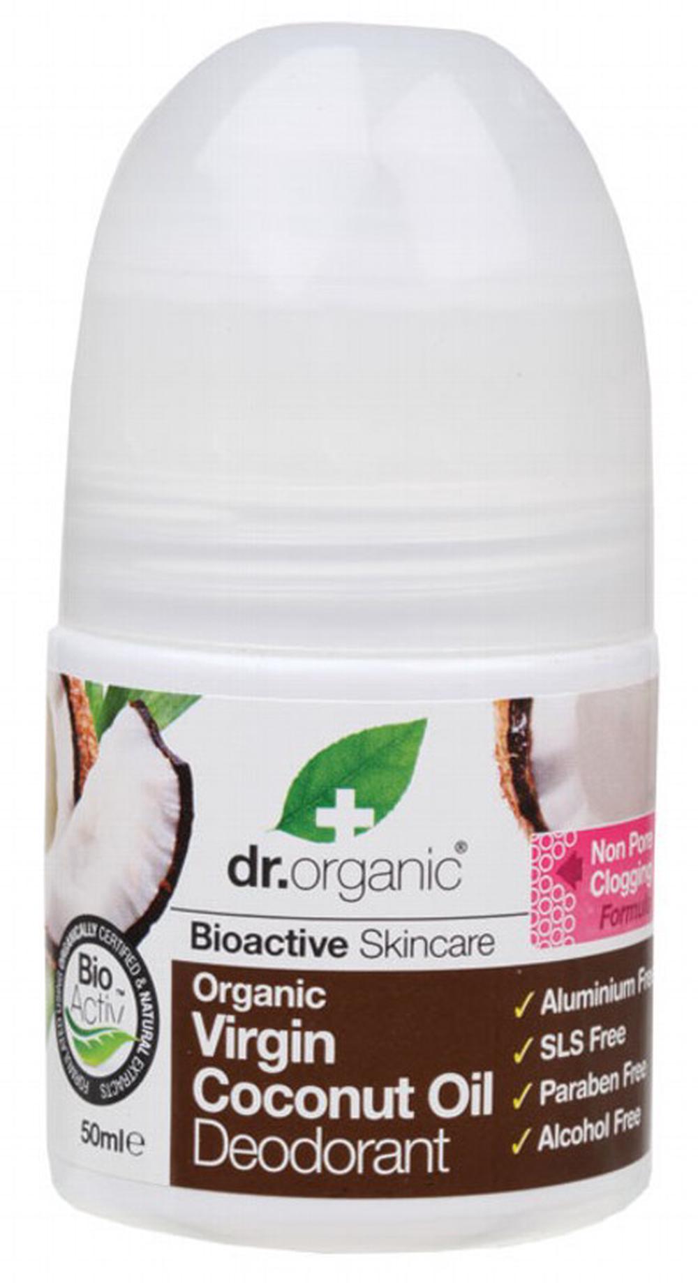 Deodorant Roll-on Organic (Virgin Coconut Oil) - 50mL, 5060176675124