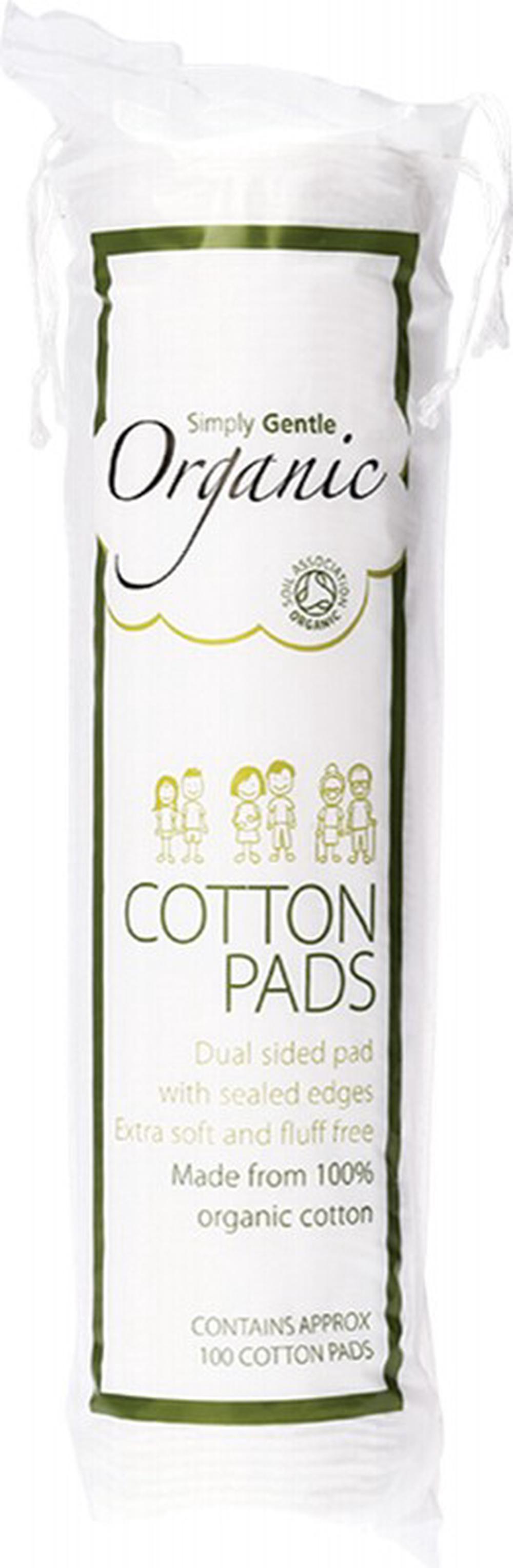Simply Gentle Organic Cotton Pads, 100 Pads, 5060202922017