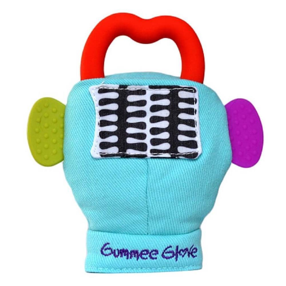 Gummee Glove Plus Teething Mitten Turquoise Free Shipping!