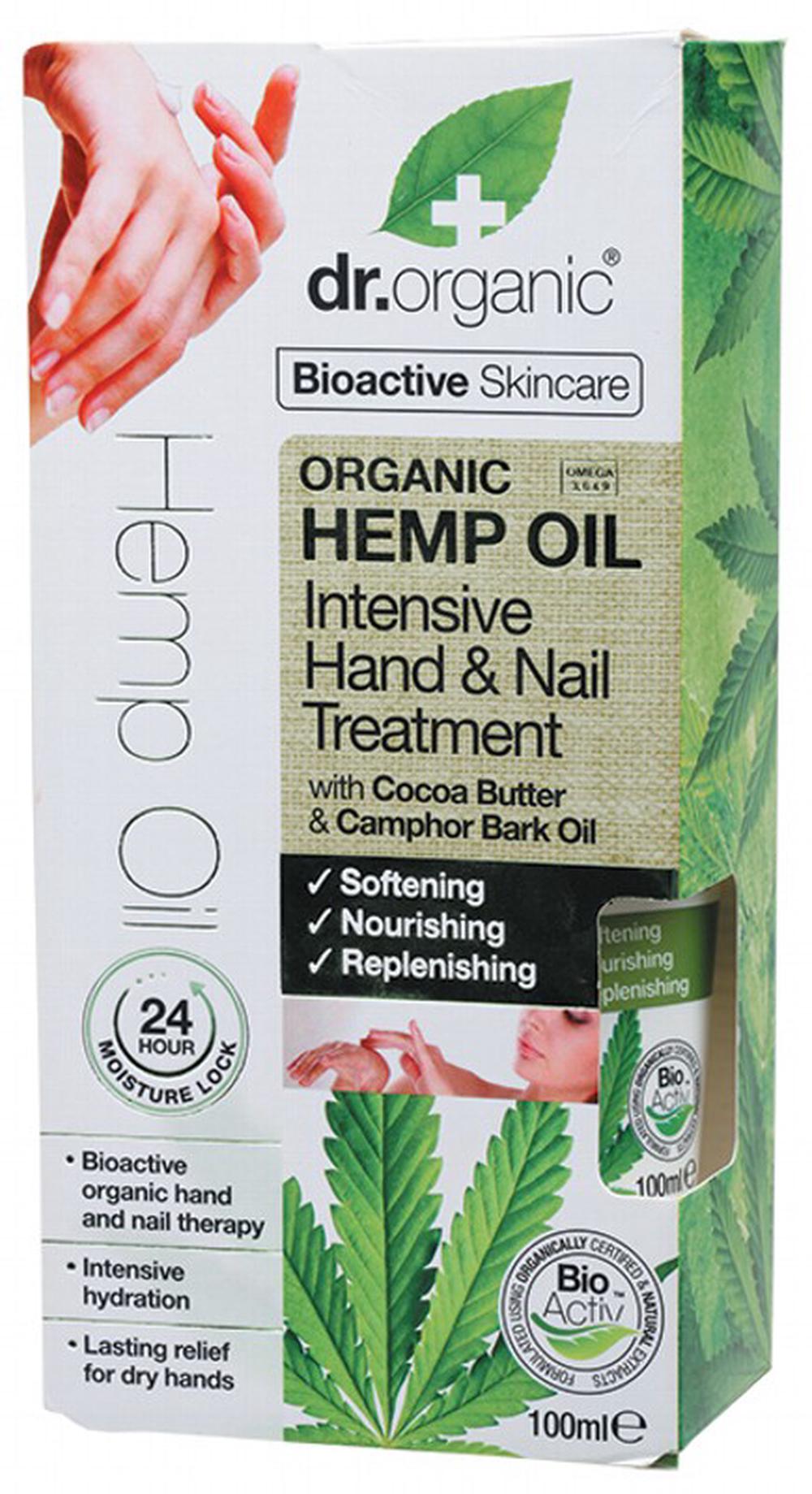 Hand & Nail Intensive Treatment Organic Hemp Oil - 100mL, 5060391841267