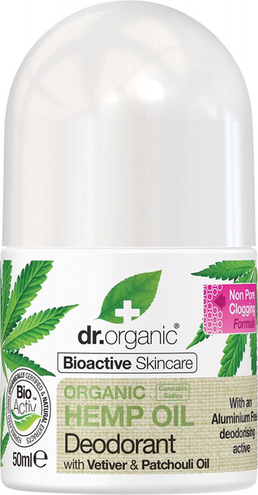 Deodorant Roll-on Organic (Hemp Oil) - 50mL, 5060391841281