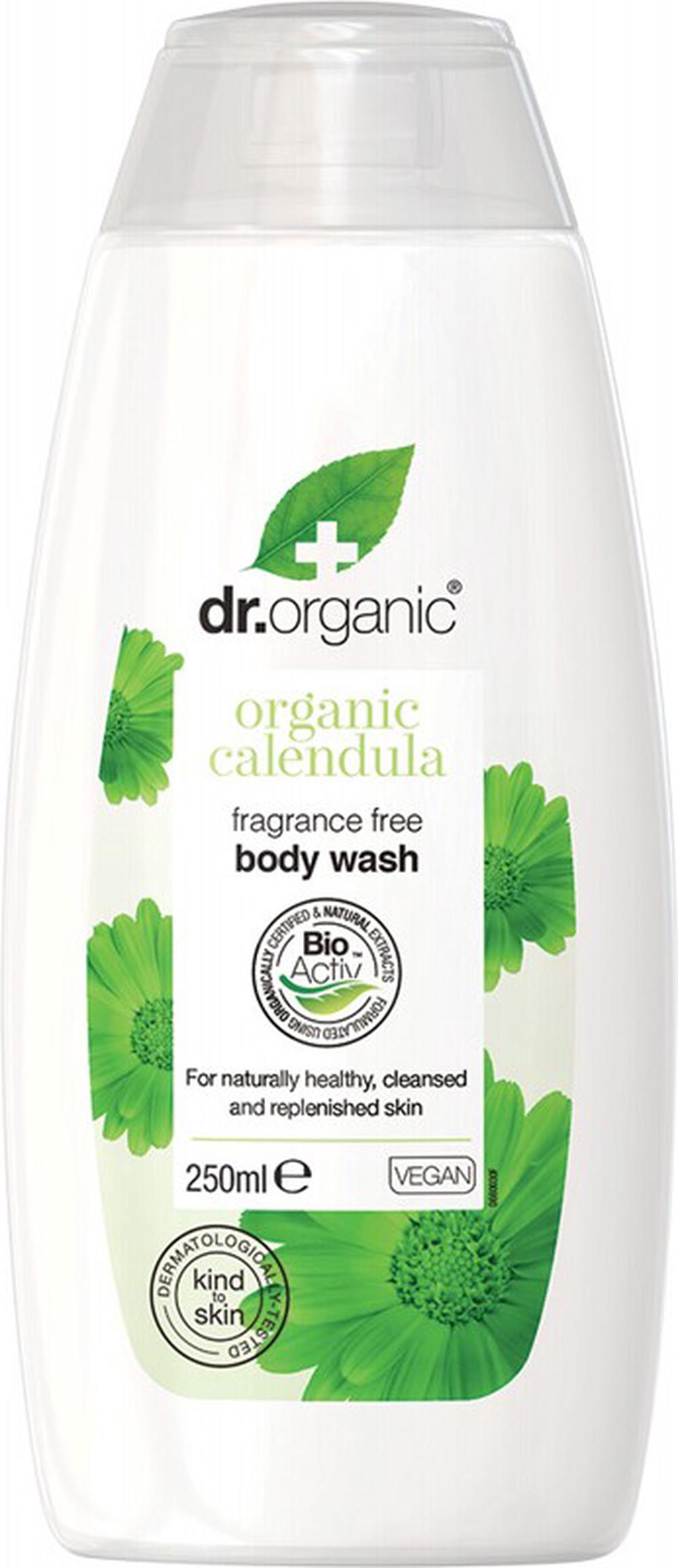 Organic Calendula Fragrance Free Body Wash - 250mL, 5060391846903