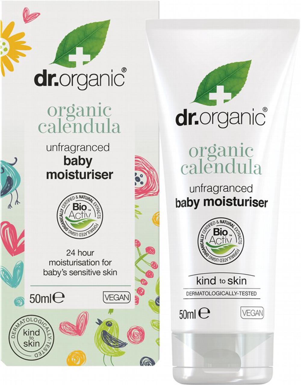 Dr Organic Unfragranced Baby Moisturiser - 50mL, 5060391847009