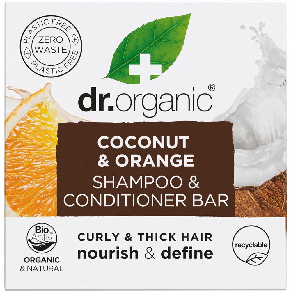 Shampoo & Conditioner Bar Coconut & Orange Curly&Thick Hair - 75g, 5060391847924