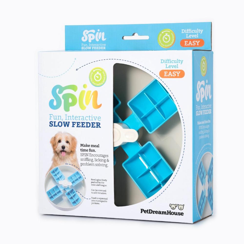 Pet DreamHouse SPIN Interactive Adjustable Slow Feeder for Cats and Dogs (Windmill) Buy online