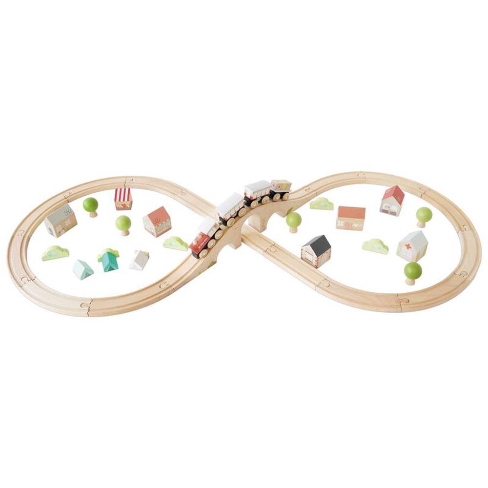 Le Toy Van Figure of 8 Train Set, 40 Pieces, 5060692637026