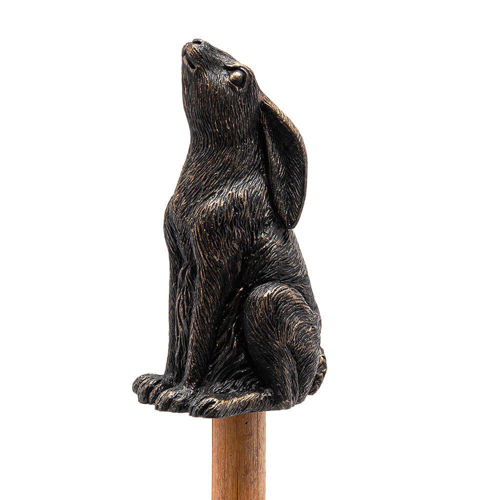 Antique Bronze Moongazing Hare Topper, 5060733450256