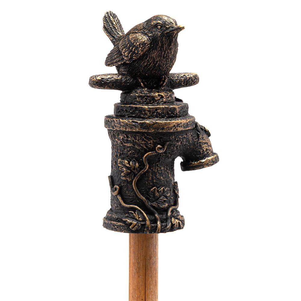 Antique Bronze Wren On Tap Topper, 5060733450287