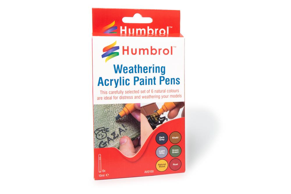 Weathering Acrylic Pens, 6 Pack, 5063129000257