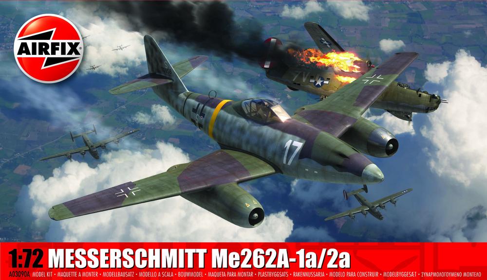 Airfix Messerschmitt ME262A-1A/2A 1:72 Scale, 5063129001582