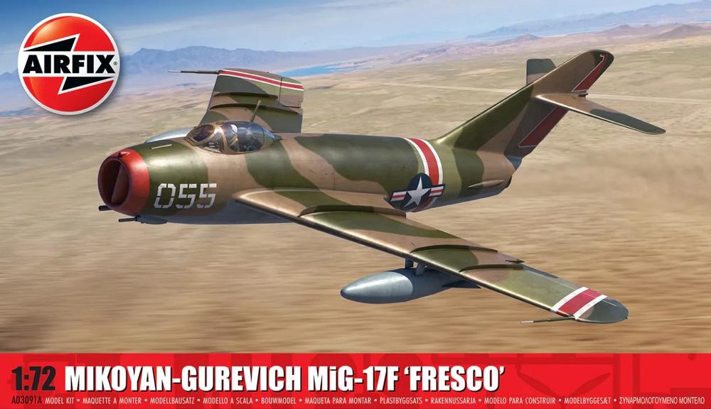 Airfix Mikoyan-Gurevich Mig-17F Fresco A03091A 1:72, 5063129029296
