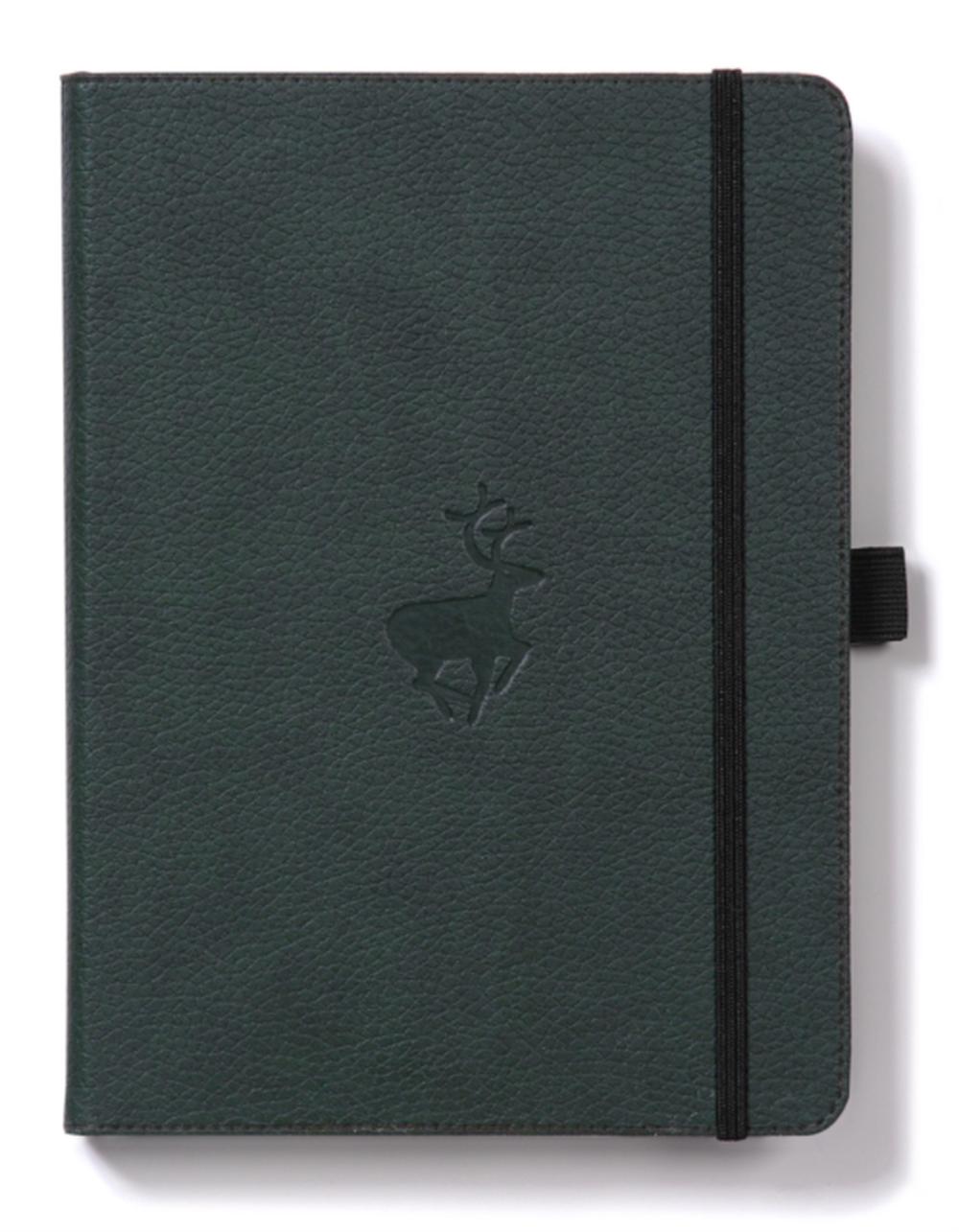 Dingbats* Wildlife A5+ Green Deer Notebook - Dotted, 5285003136719
