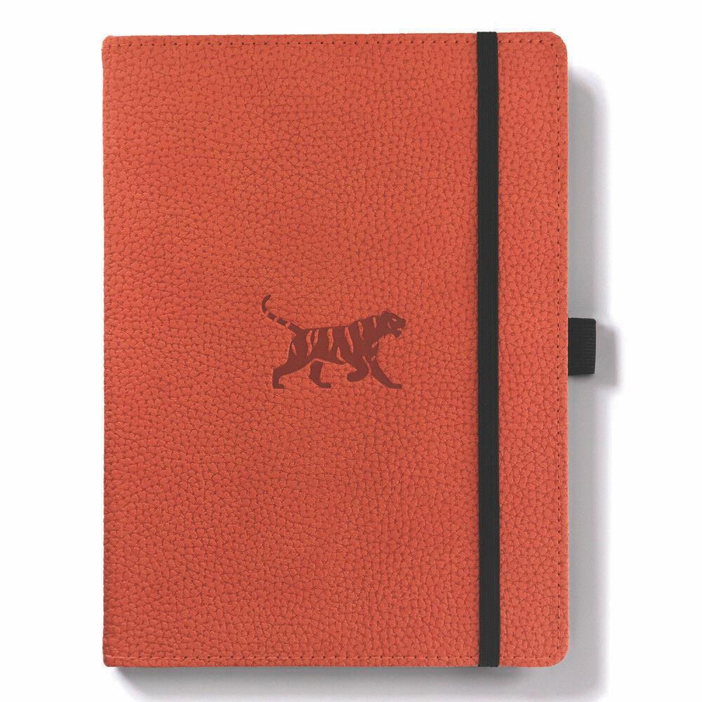 Dingbats* Wildlife A5+ Orange Tiger Notebook - Dotted, 5285003136979